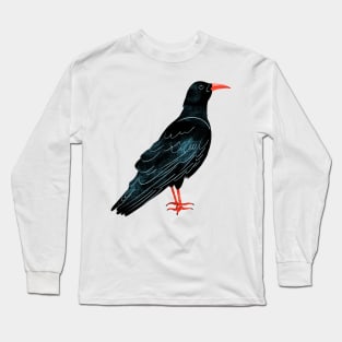 Cornish Chough, Cornwall Long Sleeve T-Shirt